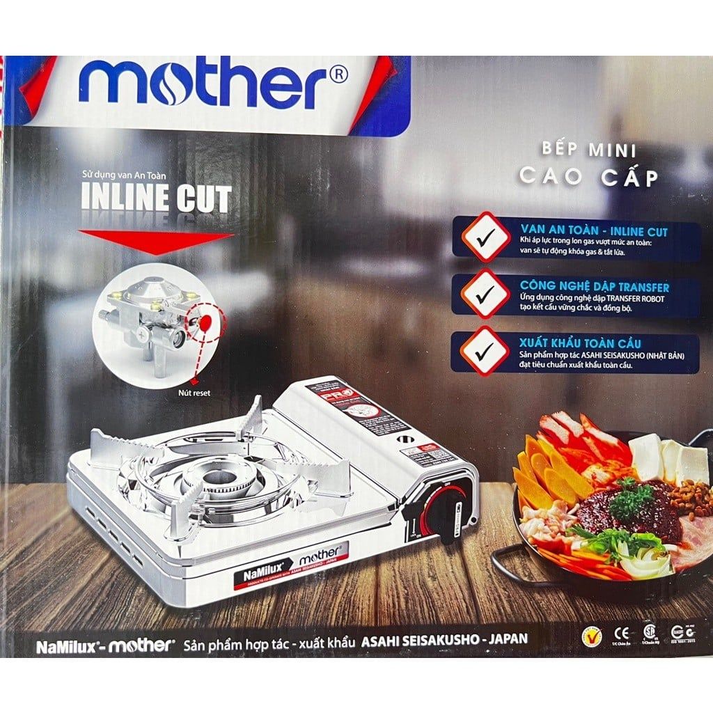 Bếp gas mini du lịch Namilux mother PL2111AS