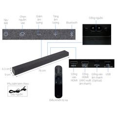 Loa thanh LG SP2 Soundbar 2.1CH Công suất 100W, Bass sâu lắng âm thanh đa dạng, Kích hoạt bảo hành điện tử 12 tháng