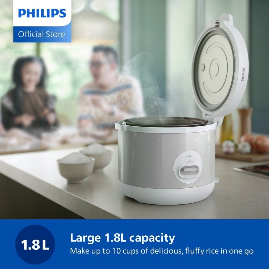 Nồi cơm điện Philips Series 1000 HD3008/30 1.8 lít 780W - Hàng Chính Hãng