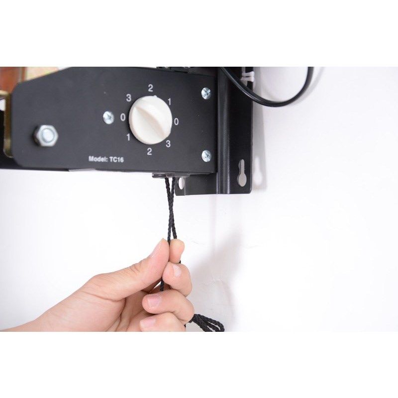 Quạt treo tường Senko màu đen cam TC16 - Chính Hãng, Mới, Full Box