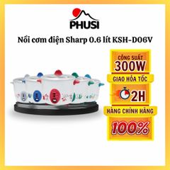 Nồi cơm điện Sharp 0.6 lít KSH-D06V (Màu ngẫu nhiên)