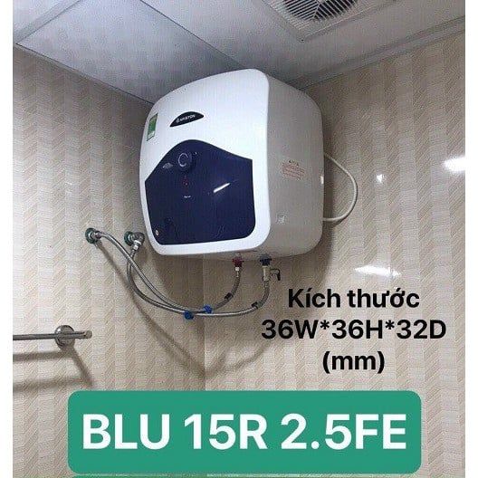 BLU 15 R 2.5 FE Máy nước nóng gián tiếp Ariston BLU 15 R 2.5 FE 2500W Hàng Mới Chính Hãng