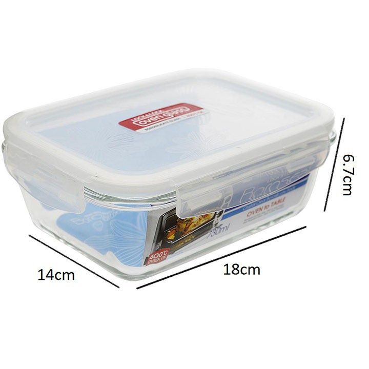Hộp Thủy Tinh Lock&Lock Clear CN LLG430 (730ml) - Chính Hãng, Mới, Full Box