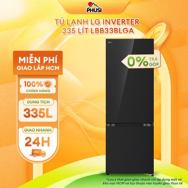Tủ lạnh LG Inverter 335 lít LBB33BLGA