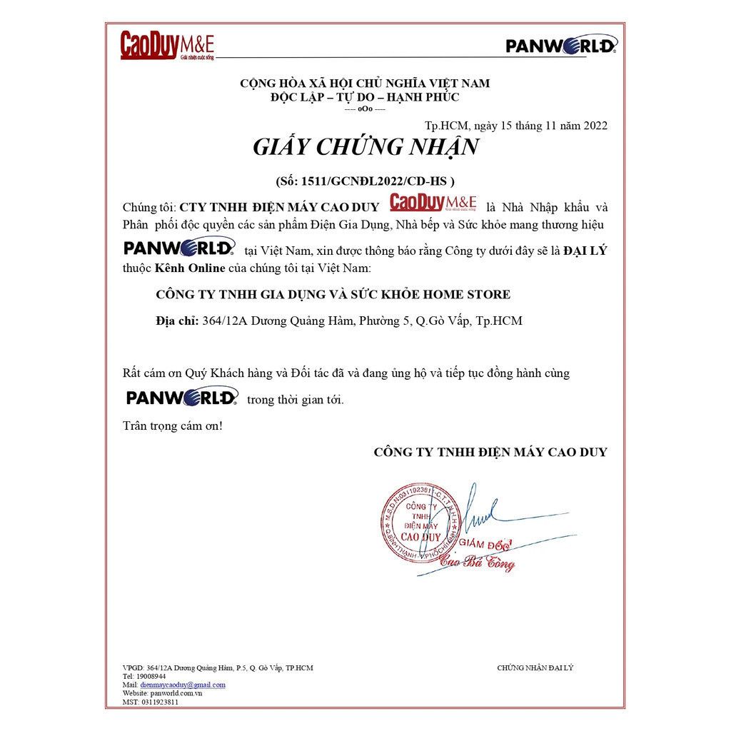 Bếp Điện Từ Đôi PANWORLD PW-1981 Bảo Hành 24 Tháng Chính Hãng Thái Lan