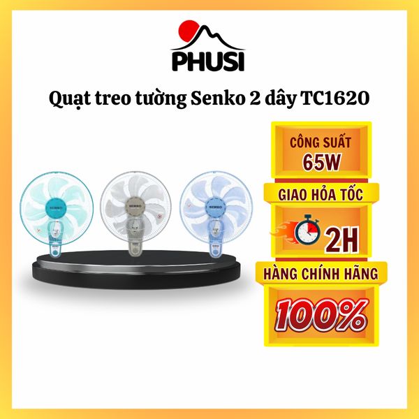 Quạt treo tường Senko 2 dây TC1620 - Màu ngẫu nhiên