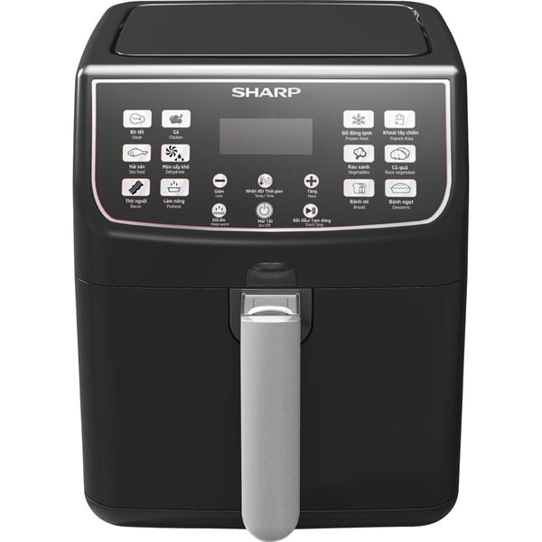 Nồi chiên không dầu Sharp KF-AF55EV-BK 5.5 lít Hàng Mới Chính Hãng 12 tháng