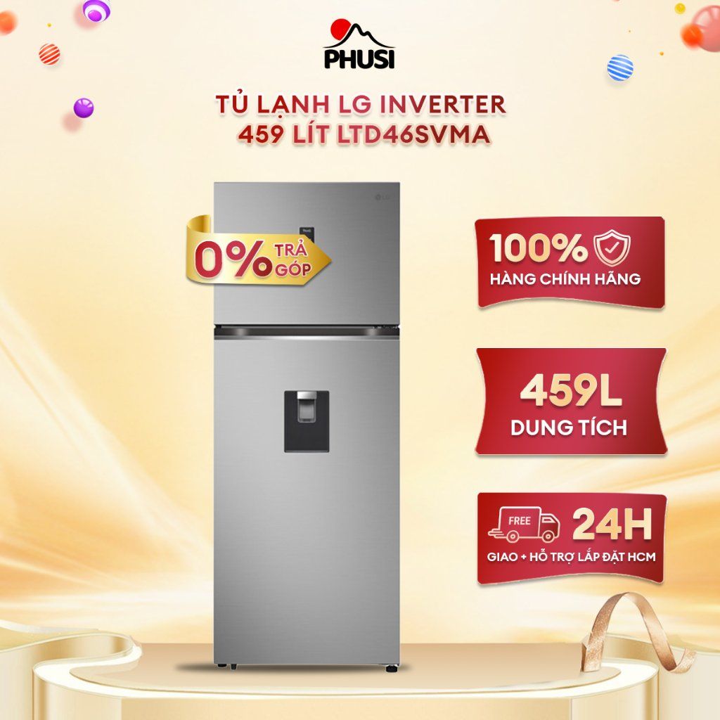 Tủ lạnh LG Inverter 459 lít LTD46SVMA