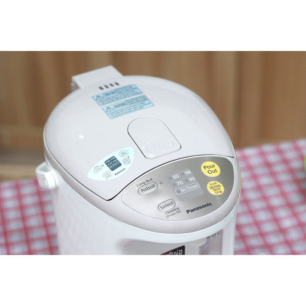 Bình thủy điện Panasonic NC-EG4000CSY 4 lít - Máy nấu nước ăn mì của hàng tiện lợi, văn phòng - Hàng Chính Hãng