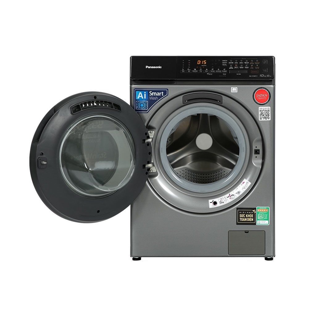 Máy giặt sấy Panasonic Inverter 10 kg NA-S106FC1LV -