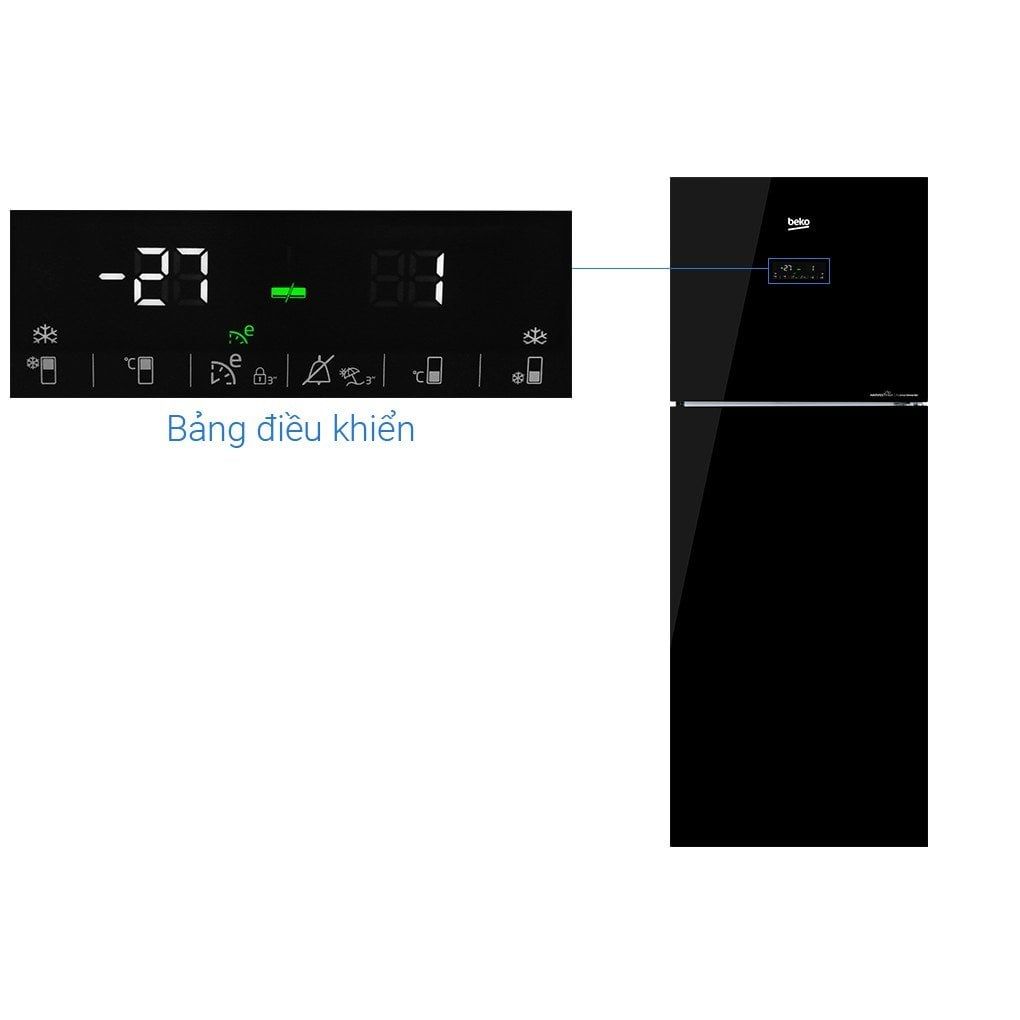 Tủ lạnh Beko Inverter 375 lít RDNT401E50VZGB [MIỄN PHÍ GIAO HÀNG - LẮP ĐẶT]