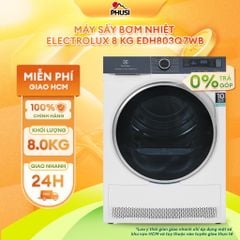 Máy Sấy Bơm Nhiệt Lồng Ngang Electrolux 8 kg EDH803Q7WB