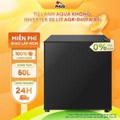 AQR-D60FA(BS) Tủ Lạnh Aqua Không Inverter 50 Lít AQR-D60FA(BS) [Giao lắp miễn phí HCM] Bảo Hành Chính Hãng