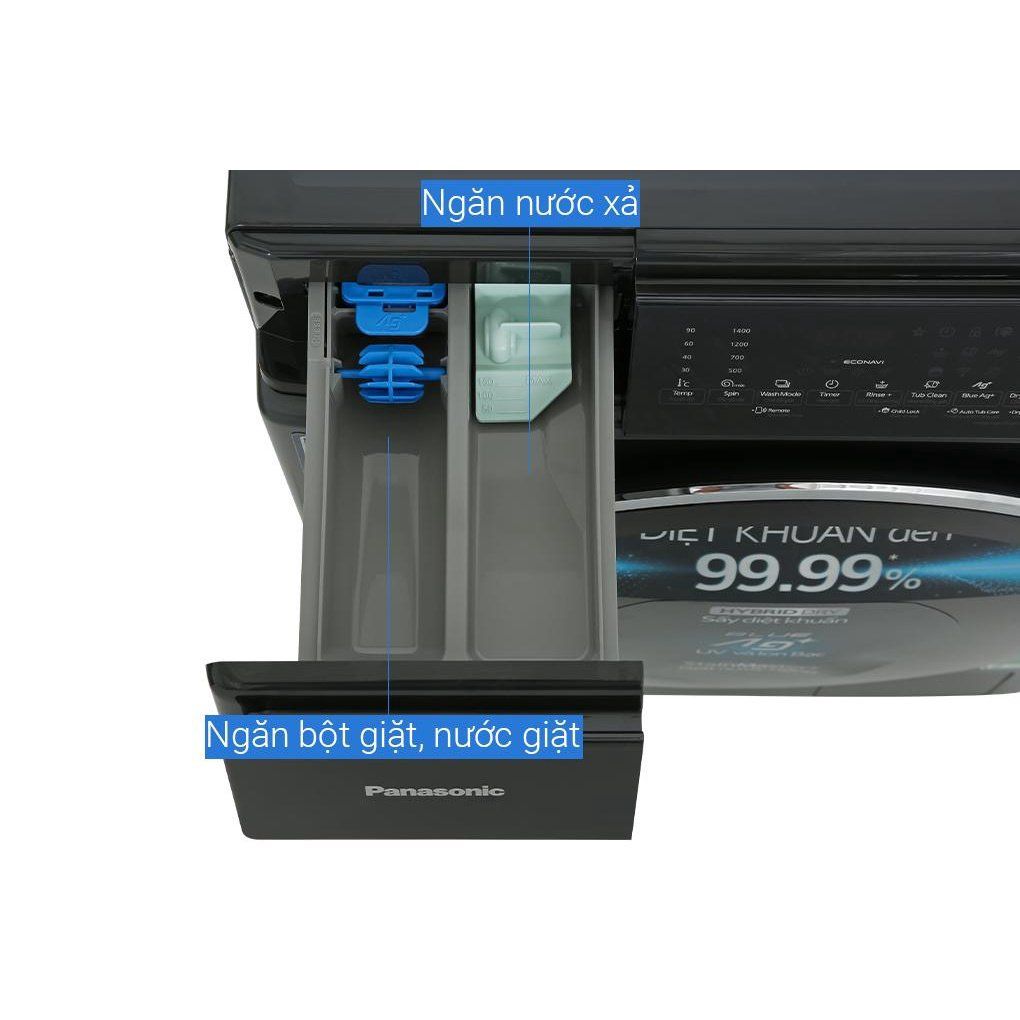 Máy giặt sấy Panasonic Inverter 10 kg NA-S106FC1LV -