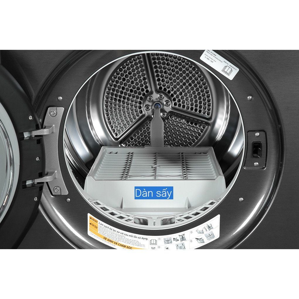Tháp Giặt Sấy LG Inverter Giặt 14 Sấy 10 kg WT1410NHB