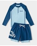  T14 - Set bơi bé trai tay dài quần short GREAT 