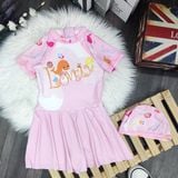  Bơi liền váy tay ngắn LOVELY 