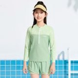  G23 -  Set bơi bé gái tay dài quần đùi 