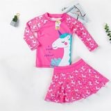  G13 - Set bơi tay dài ngựa unicon hồng 