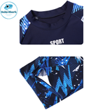  T64 - Set bơi bé trai tay dài - tay ngắn bé trai Sport 30kg -80kg 
