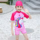  Bơi liền quần kì lân hoa (kèm nón bơi) 