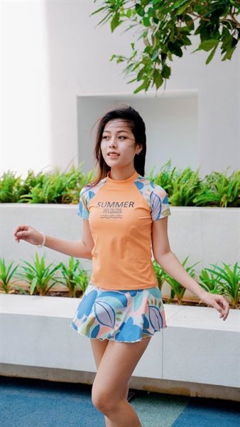 G7 - Set bơi váy tay ngắn SUMMER
