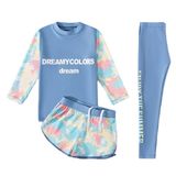  G3 - Set bơi QCCC 3 chi tiết dài tay bé gái 