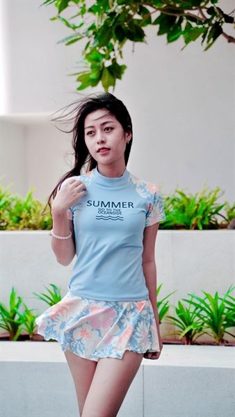 G7 - Set bơi váy tay ngắn SUMMER