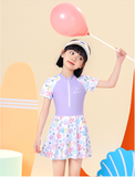  Set bơi liền váy bé gái QCCC KIND 
