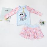  Set bơi tay dài ngựa Unicon - Hồng xanh nhạt 