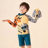  Bơi dài tay ngựa vằn hươu cao cổ (kèm nón bơi) 