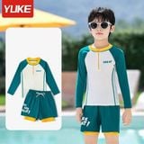  T14 - Set bơi bé trai tay dài quần short GREAT 