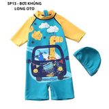  Bơi liền quần ô tô bé trai 