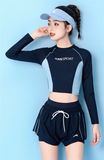  Set bơi QCCC tay dài croptop 