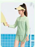  G23 -  Set bơi bé gái tay dài quần đùi 
