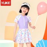  Set bơi liền váy bé gái QCCC KIND 