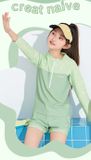  G23 -  Set bơi bé gái tay dài quần đùi 