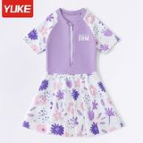  Set bơi liền váy bé gái QCCC KIND 