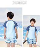  T80 - Set bơi tay ngắn quần đùi bé trai 