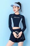 Set bơi QCCC tay dài croptop 
