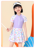  Set bơi liền váy bé gái QCCC KIND 