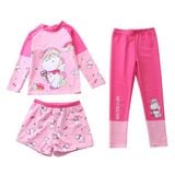  G65 - Set bơi Tay dài quần dài QCCC 3 chi tiết Bé gái Unicorn 