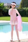  G11 - Set bơi tay dài - quần dài váy cho bé gái - Baby shark shop 