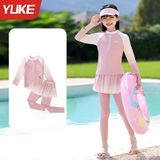  G11 - Set bơi tay dài - quần dài váy cho bé gái - Baby shark shop 