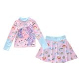  G27- Set Bơi Tay Dài  Váy Ngựa Unicorn 