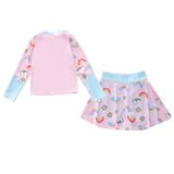  G27- Set Bơi Tay Dài  Váy Ngựa Unicorn 