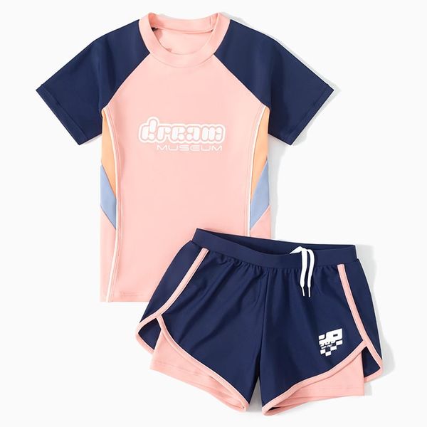 G37  Set Đồ Bơi Bé Gái Tay Ngắn Quần Đùi Cao Cấp -  Đồ Bơi Trẻ Em Đi Biển Siêu Xinh