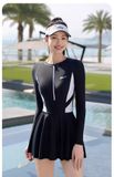  Swimbros - S4 -  Bơi Liền Cao Cấp Tay Dài Váy Xu Hướng 2025 