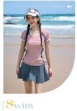  G69 - Áo tắm cộc tay - váy che bụng nữ 