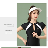  G71- Bơi nữ liền thân kèm váy rời 